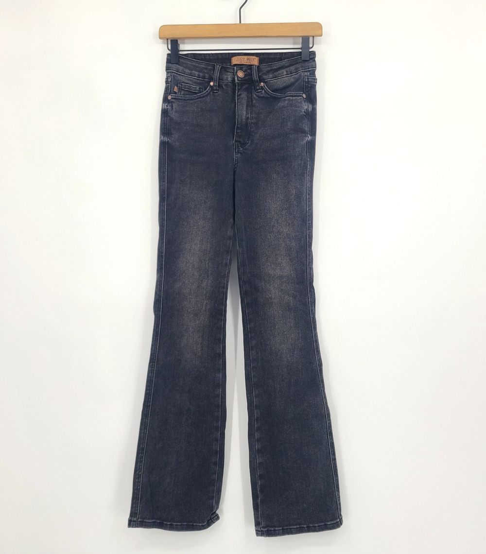 Judy Blue High Rise Bootcut Black Washed Jeans Soft Stretchy JB88787 Size 1/25